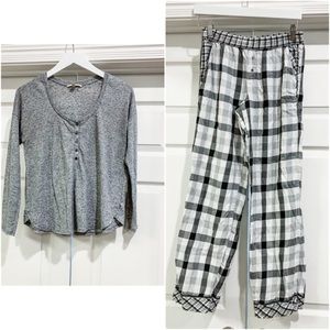 Victoria’s Secret Plaid Bottom Pajama Sleep Set